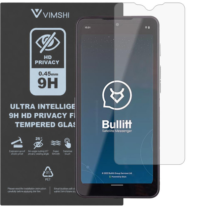Протиударна захисна плівка антишпигун Vimshi Ultra 9H Privacy Flex для CAT S75