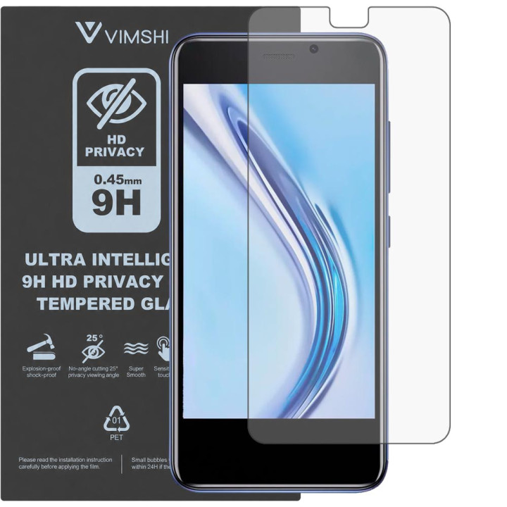 Противоударная защитная пленка антишпион Vimshi Ultra 9H Privacy Flex для Cubot J10