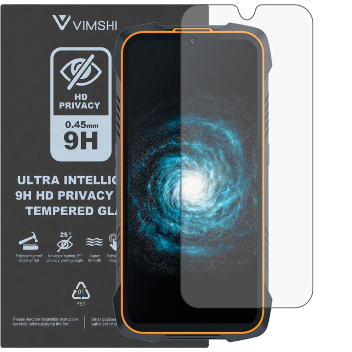 Протиударна захисна плівка антишпигун Vimshi Ultra 9H Privacy Flex для Cubot KingKong 6