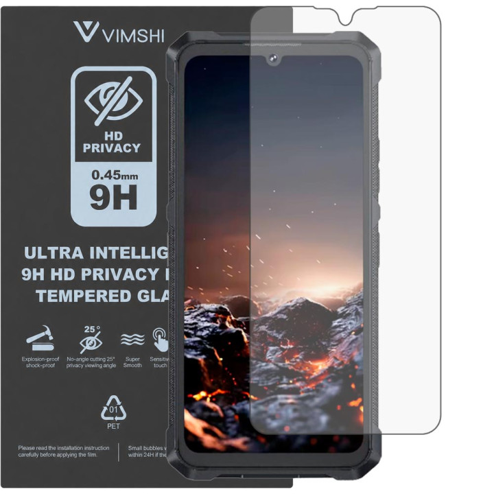 Протиударна захисна плівка антишпигун Vimshi Ultra 9H Privacy Flex для Cubot KingKong ES 3