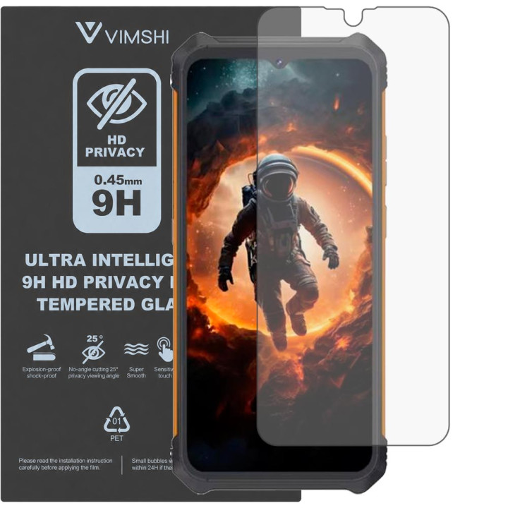 Протиударна захисна плівка антишпигун Vimshi Ultra 9H Privacy Flex для Cubot KingKong ES