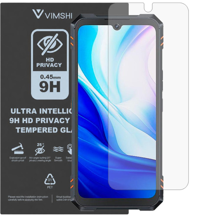 Противоударная защитная пленка антишпион Vimshi Ultra 9H Privacy Flex для Cubot KingKong Star 2