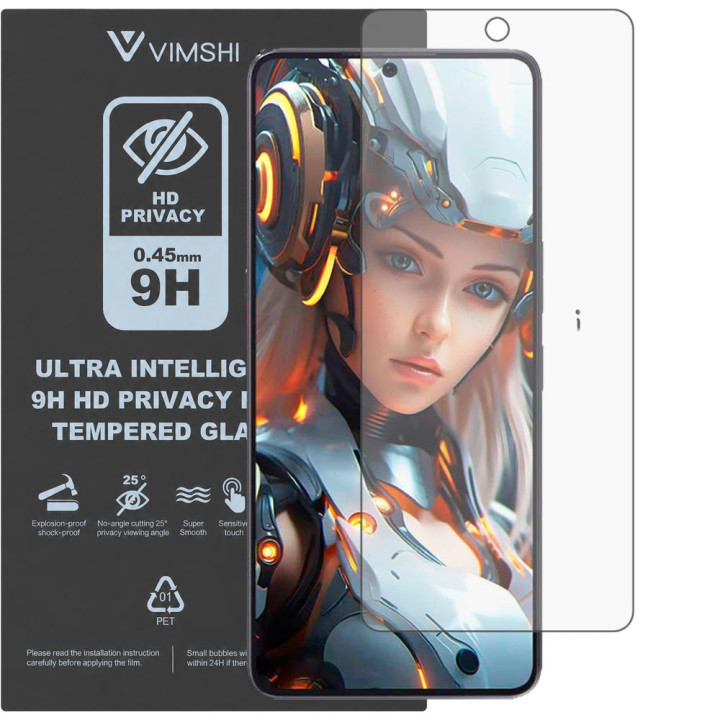 Протиударна захисна плівка антишпигун Vimshi Ultra 9H Privacy Flex для Cubot Max 5