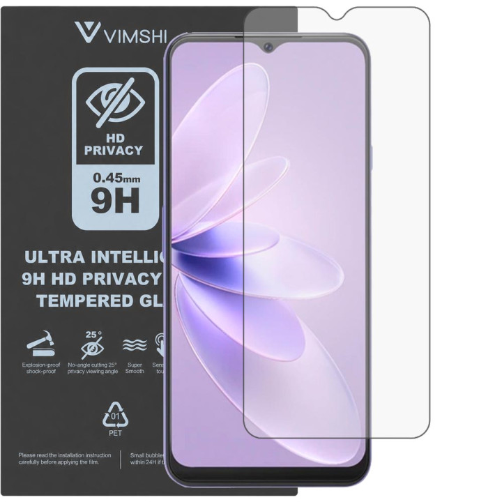 Протиударна захисна плівка антишпигун Vimshi Ultra 9H Privacy Flex для Cubot P80