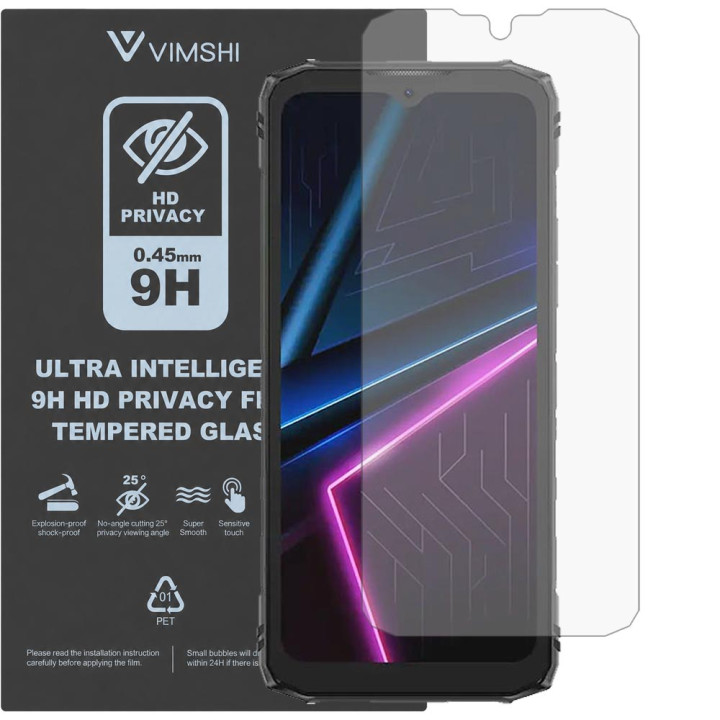 Протиударна захисна плівка антишпигун Vimshi Ultra 9H Privacy Flex для DOOGEE Blade 10 Pro Energy