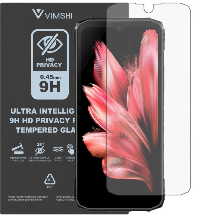 Протиударна захисна плівка антишпигун Vimshi Ultra 9H Privacy Flex для DOOGEE Blade 10 Pro