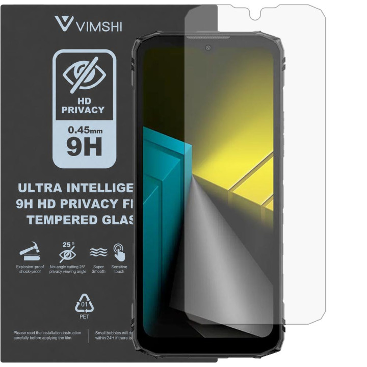 Протиударна захисна плівка антишпигун Vimshi Ultra 9H Privacy Flex для DOOGEE Blade 10 Ultra Energy