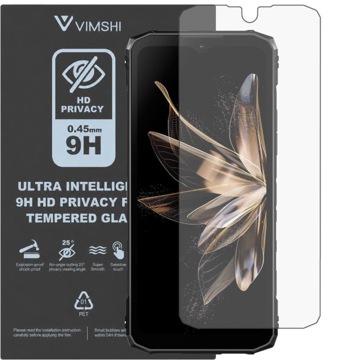 Протиударна захисна плівка антишпигун Vimshi Ultra 9H Privacy Flex для DOOGEE Blade 10 Ultra