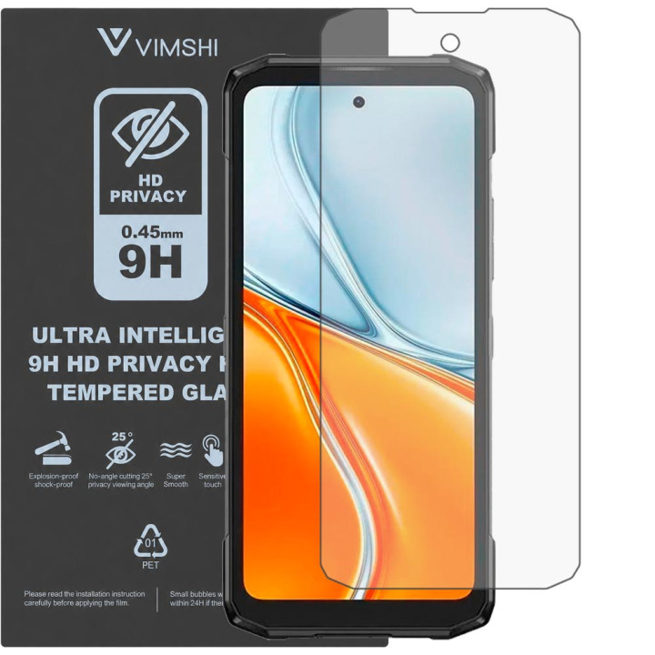 Протиударна захисна плівка антишпигун Vimshi Ultra 9H Privacy Flex для DOOGEE Blade 20 Turbo
