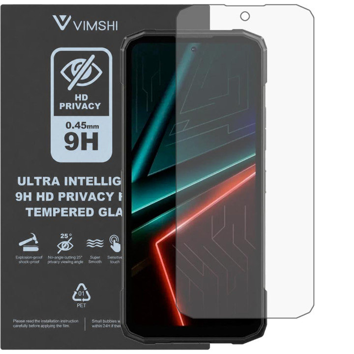 Протиударна захисна плівка антишпигун Vimshi Ultra 9H Privacy Flex для DOOGEE Blade 20