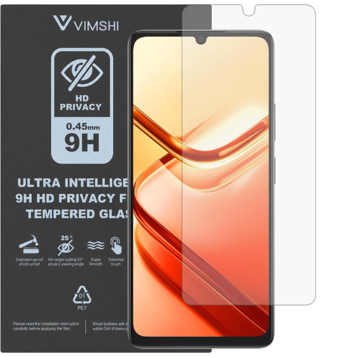 Протиударна захисна плівка антишпигун Vimshi Ultra 9H Privacy Flex для DOOGEE Note 58