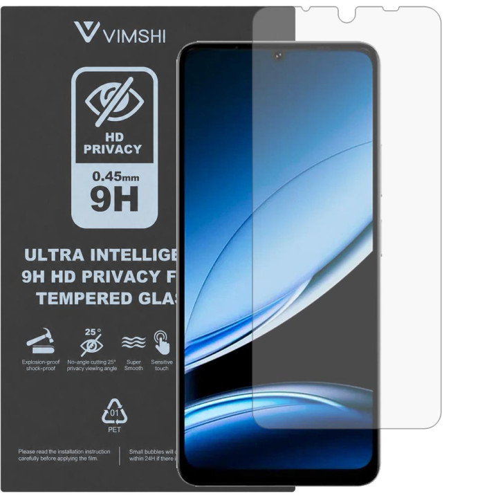 Протиударна захисна плівка антишпигун Vimshi Ultra 9H Privacy Flex для DOOGEE Note 59 Pro