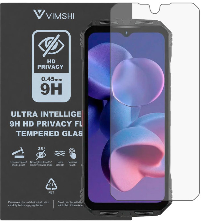 Протиударна захисна плівка антишпигун Vimshi Ultra 9H Privacy Flex для DOOGEE S118 Pro