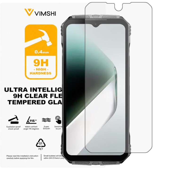 Противоударная защитная пленка Vimshi Ultra 9H Clear Flex для DOOGEE S Cyber Pro