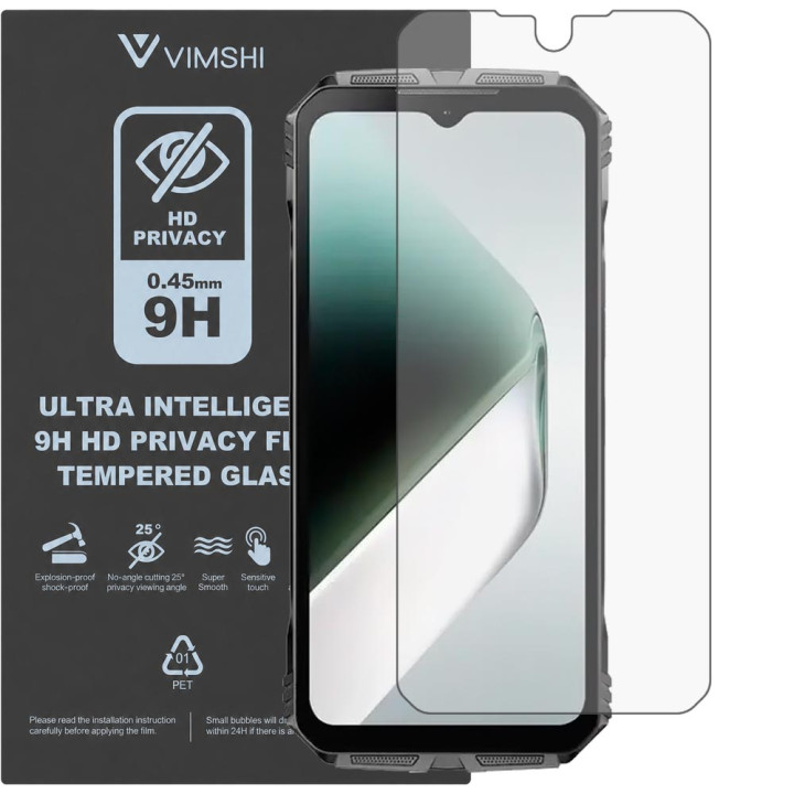 Протиударна захисна плівка антишпигун Vimshi Ultra 9H Privacy Flex для DOOGEE S Cyber Pro