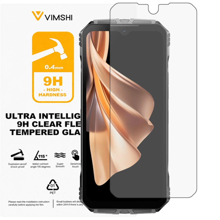 Противоударная защитная пленка Vimshi Ultra 9H Clear Flex для DOOGEE S Cyber