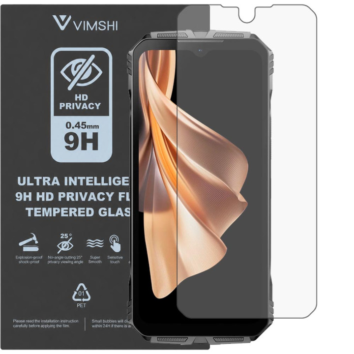 Протиударна захисна плівка антишпигун Vimshi Ultra 9H Privacy Flex для DOOGEE S Cyber