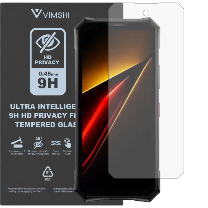 Протиударна захисна плівка антишпигун Vimshi Ultra 9H Privacy Flex для DOOGEE S300 Pro