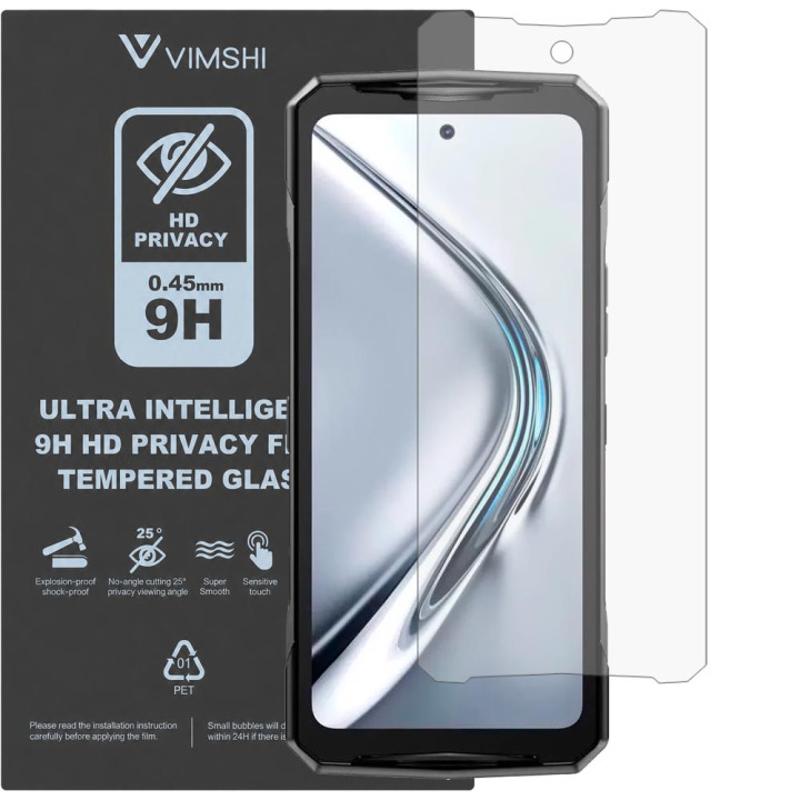 Протиударна захисна плівка антишпигун Vimshi Ultra 9H Privacy Flex для DOOGEE V40 Pro