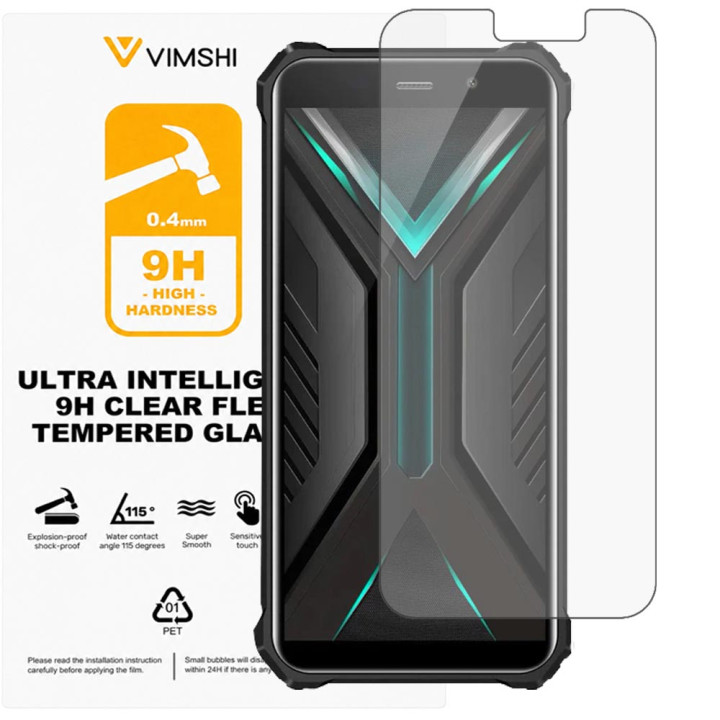 Противоударная защитная пленка Vimshi Ultra 9H Clear Flex для Fossibot F101P