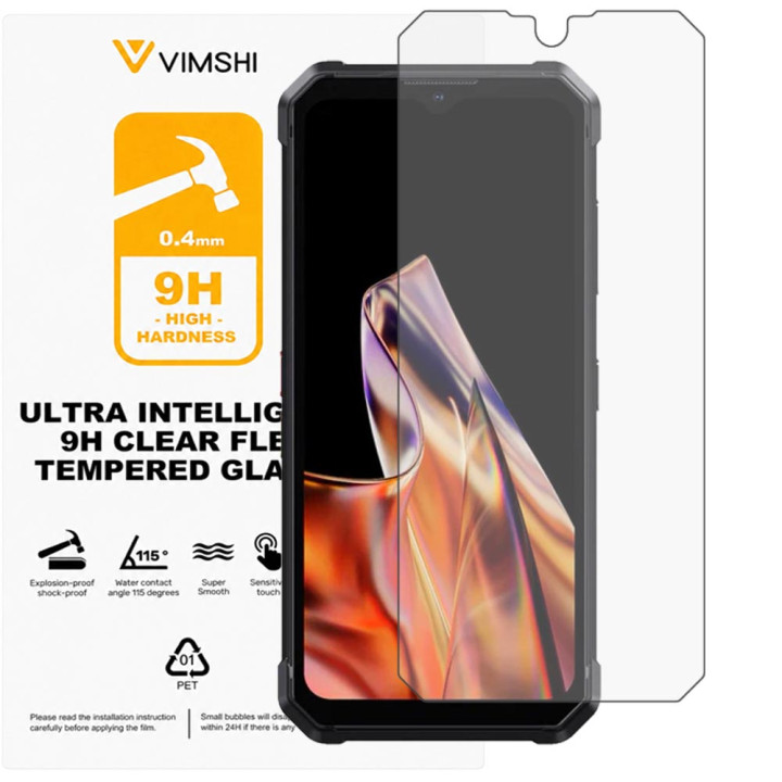 Противоударная защитная пленка Vimshi Ultra 9H Clear Flex для Fossibot F106 Pro