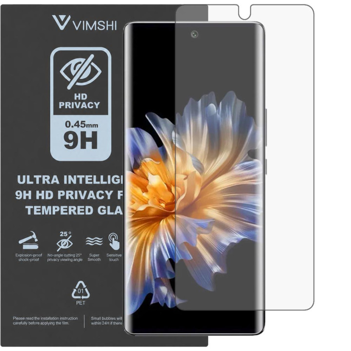Протиударна захисна плівка антишпигун Vimshi Ultra 9H Privacy Flex для Fossibot S3 Pro