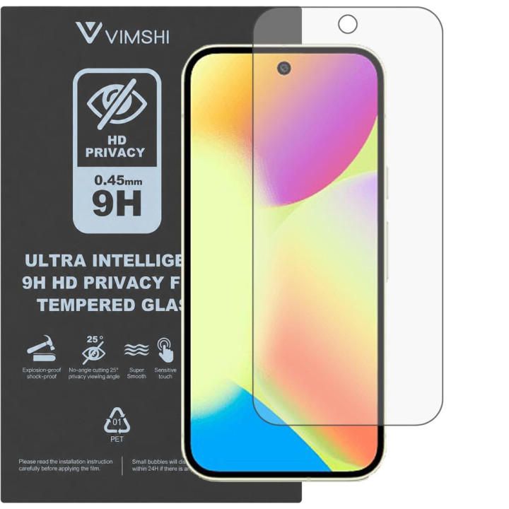 Протиударна захисна плівка антишпигун Vimshi Ultra 9H Privacy Flex для Google Pixel 10