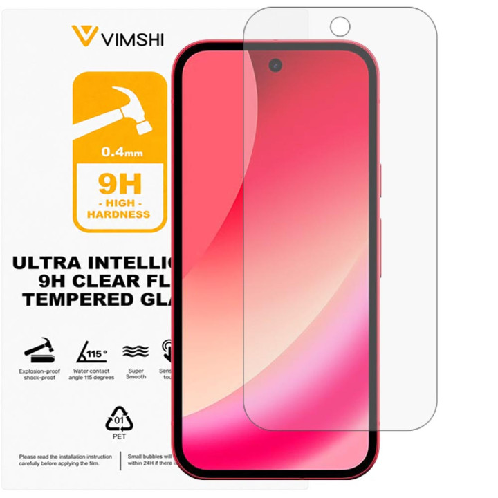 Противоударная защитная пленка Vimshi Ultra 9H Clear Flex для Google Pixel 10a
