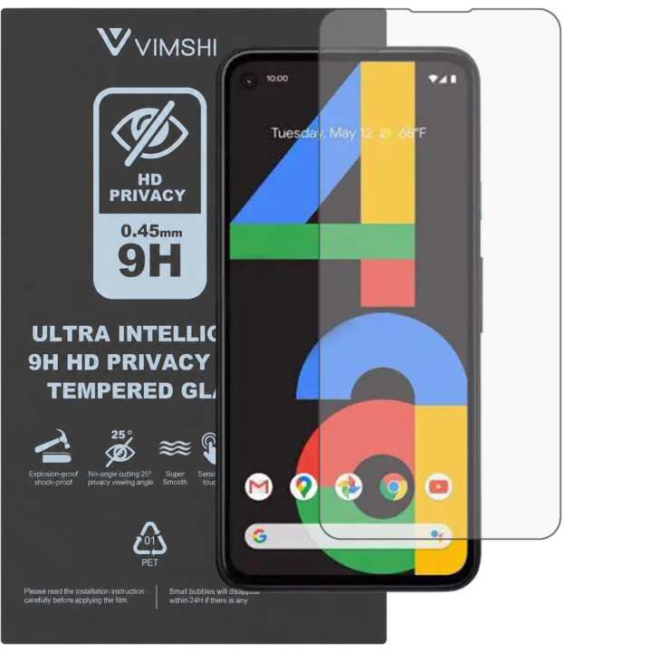 Протиударна захисна плівка антишпигун Vimshi Ultra 9H Privacy Flex для Google Pixel 4a