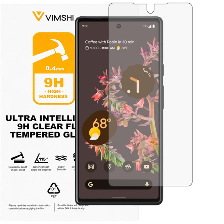 Противоударная защитная пленка Vimshi Ultra 9H Clear Flex для Google Pixel 6