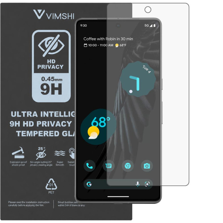 Протиударна захисна плівка антишпигун Vimshi Ultra 9H Privacy Flex для Google Pixel 7