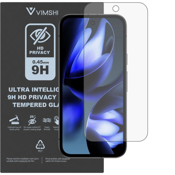 Протиударна захисна плівка антишпигун Vimshi Ultra 9H Privacy Flex для Google Pixel 9a