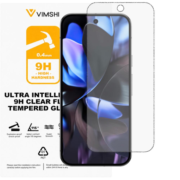Противоударная защитная пленка Vimshi Ultra 9H Clear Flex для Google Pixel 9 Pro
