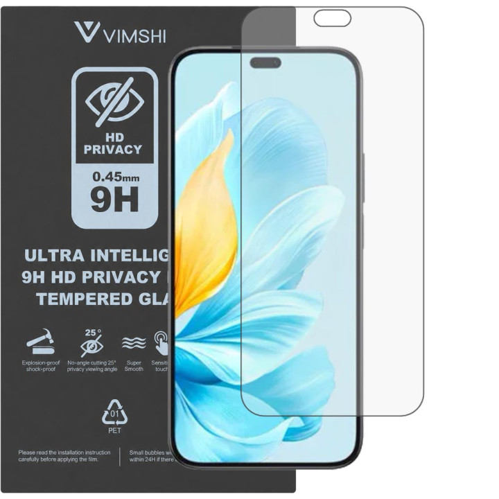 Протиударна захисна плівка антишпигун Vimshi Ultra 9H Privacy Flex для Honor 200 Lite