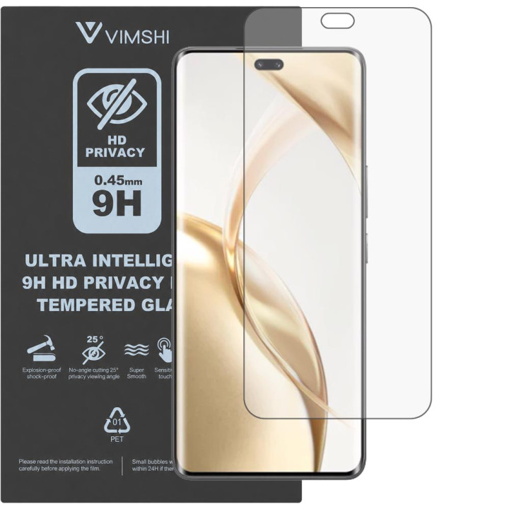 Противоударная защитная пленка антишпион Vimshi Ultra 9H Privacy Flex для Honor 200 Pro