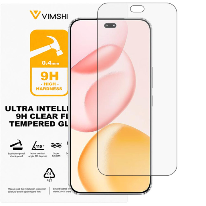 Противоударная защитная пленка Vimshi Ultra 9H Clear Flex для Honor 400 Pro