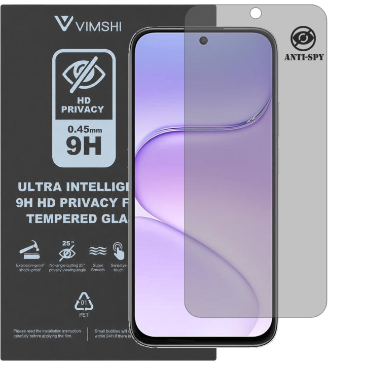 Протиударна захисна плівка антишпигун Vimshi Ultra 9H Privacy Flex для Honor 600 Smart