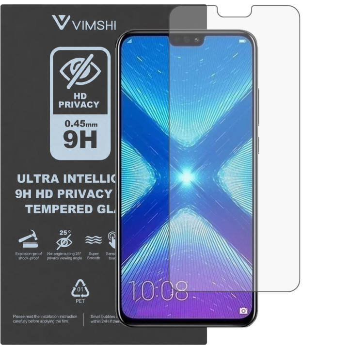 Протиударна захисна плівка антишпигун Vimshi Ultra 9H Privacy Flex для Honor 8x