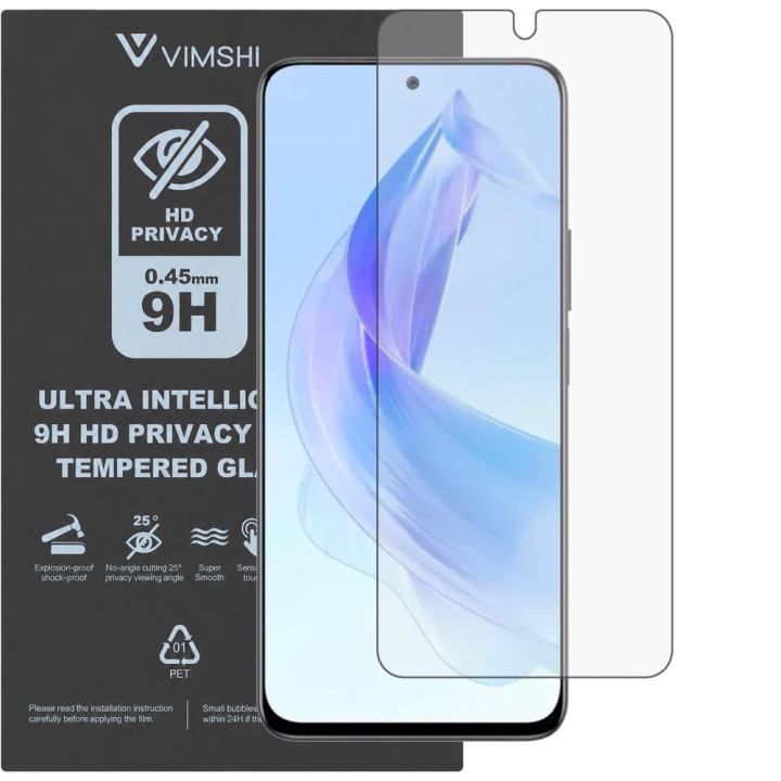 Протиударна захисна плівка антишпигун Vimshi Ultra 9H Privacy Flex для Honor 90 Lite