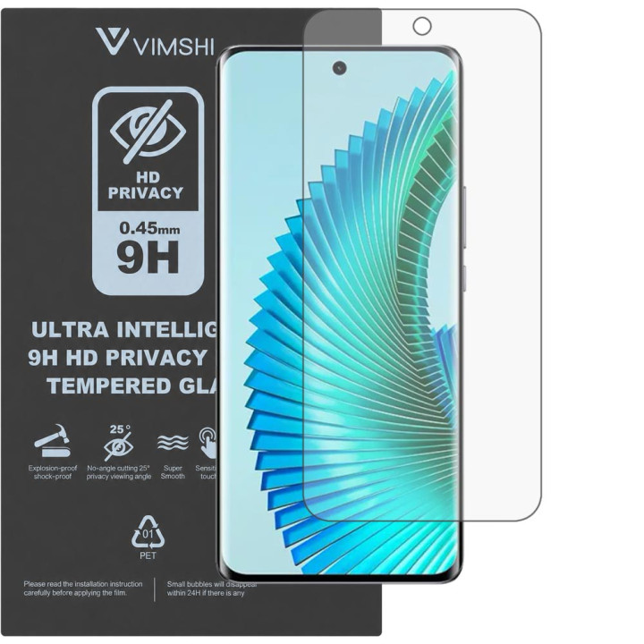 Протиударна захисна плівка антишпигун Vimshi Ultra 9H Privacy Flex для Honor Magic6 Lite