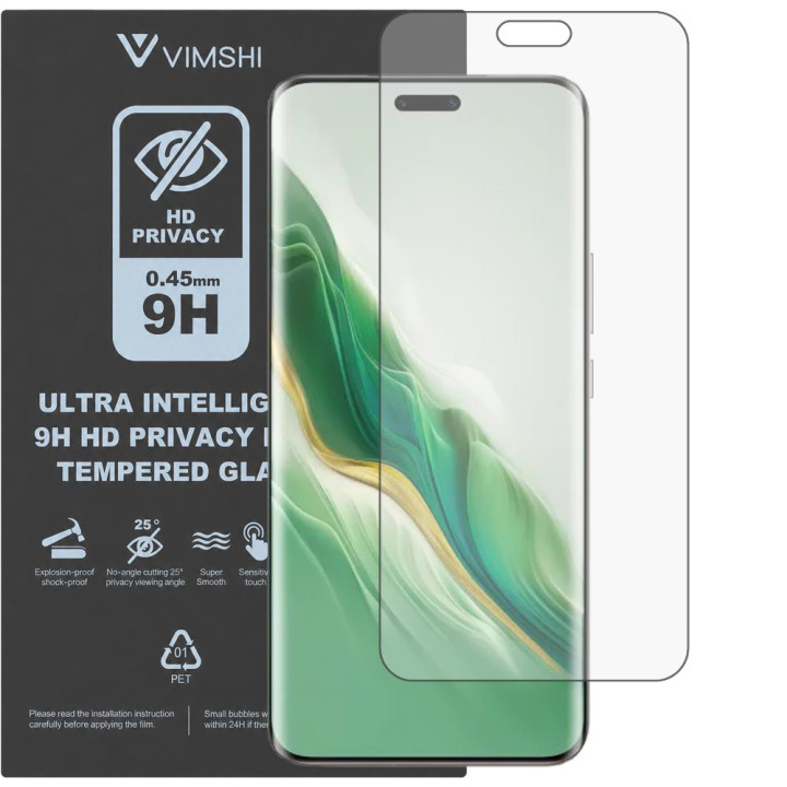 Протиударна захисна плівка антишпигун Vimshi Ultra 9H Privacy Flex для Honor Magic6 Pro