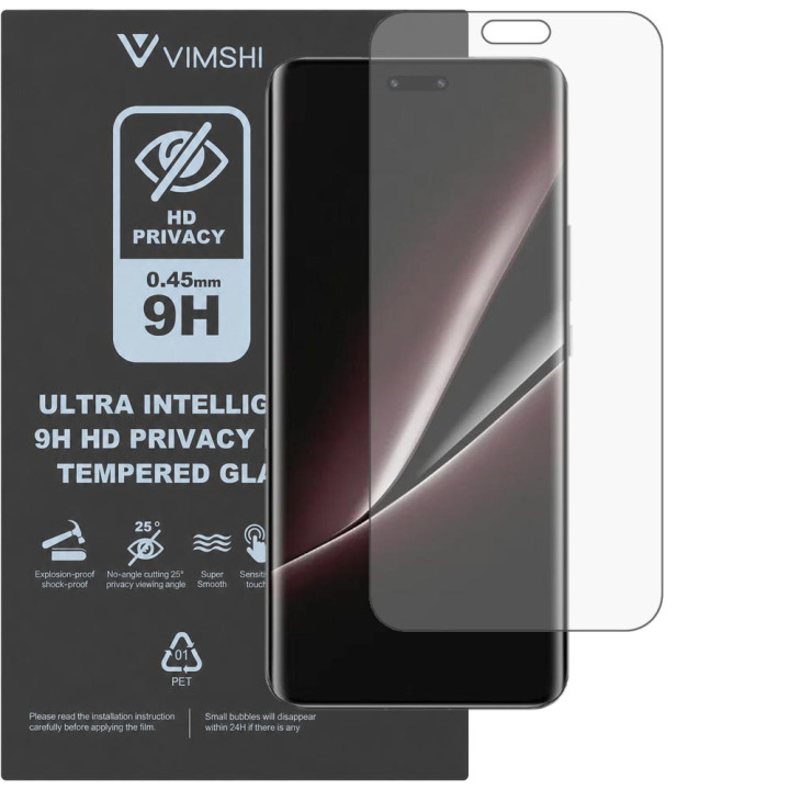 Протиударна захисна плівка антишпигун Vimshi Ultra 9H Privacy Flex для Honor Magic6 RSR Porsche Design
