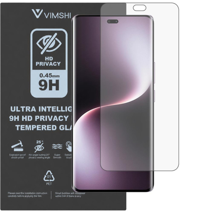 Протиударна захисна плівка антишпигун Vimshi Ultra 9H Privacy Flex для Honor Magic7 Lite
