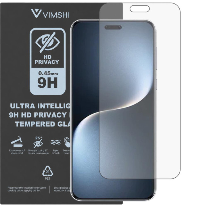 Протиударна захисна плівка антишпигун Vimshi Ultra 9H Privacy Flex для Honor Magic7 Pro
