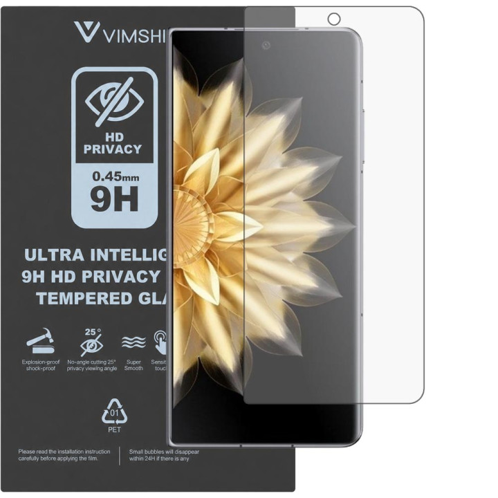 Протиударна захисна плівка антишпигун Vimshi Ultra 9H Privacy Flex для Honor Magic V2