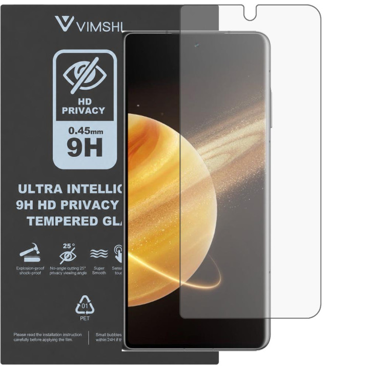 Протиударна захисна плівка антишпигун Vimshi Ultra 9H Privacy Flex для Honor Magic V3