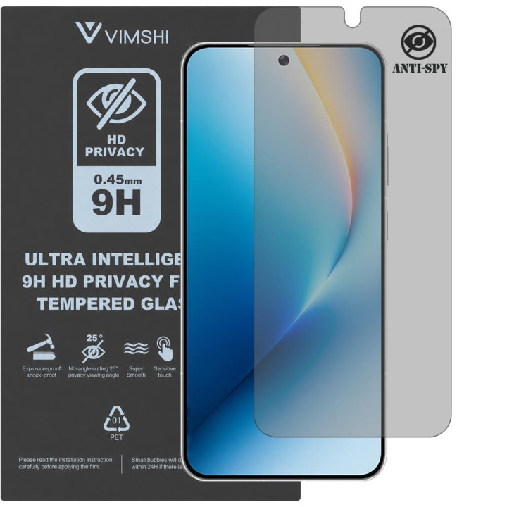 Протиударна захисна плівка антишпигун Vimshi Ultra 9H Privacy Flex для Honor Win RT