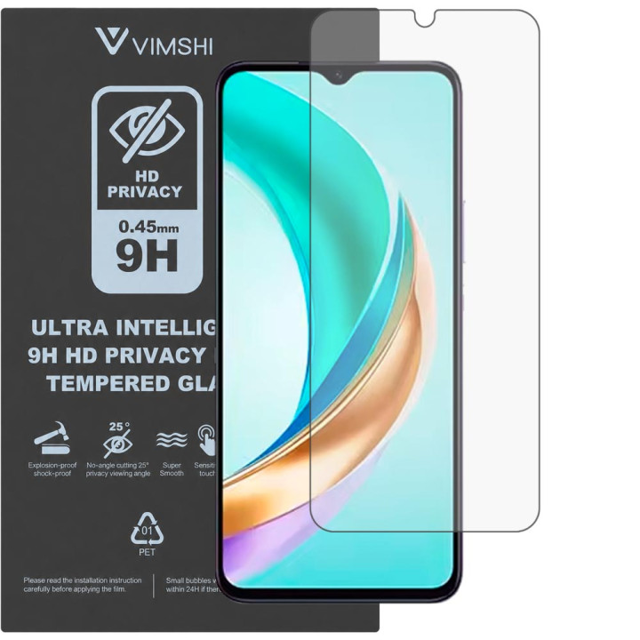 Протиударна захисна плівка антишпигун Vimshi Ultra 9H Privacy Flex для Honor X6b