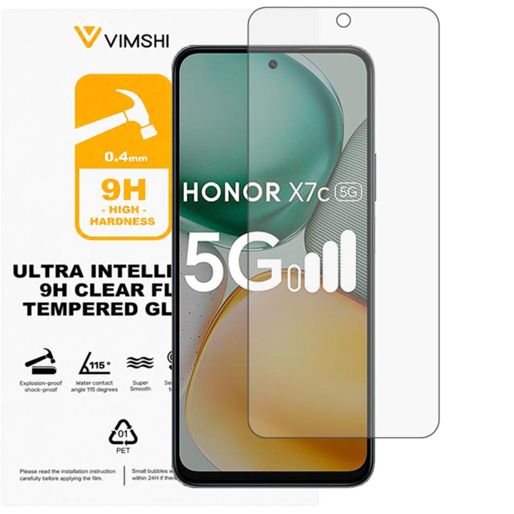 Противоударная защитная пленка Vimshi Ultra 9H Clear Flex для Honor X7c