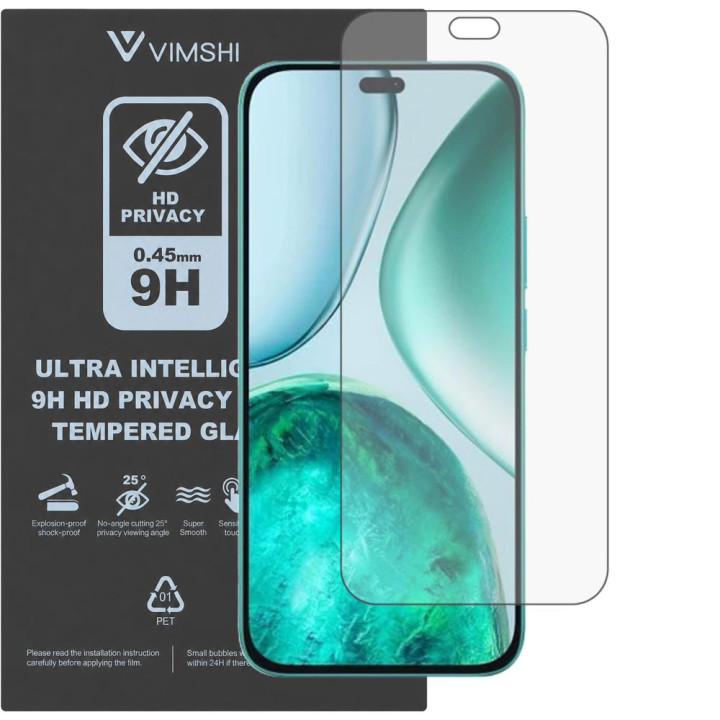 Протиударна захисна плівка антишпигун Vimshi Ultra 9H Privacy Flex для Honor X8c